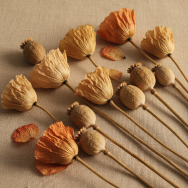 Craft Dried Poppy Flowers

