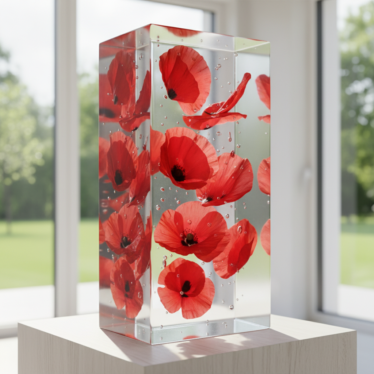 Poppy Petals Resin Art