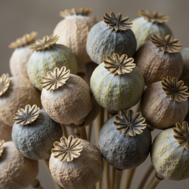 dried poppy pods
