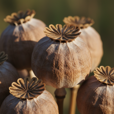 dried poppy seed heads