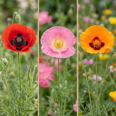 Comparison of papaver somniferum and other poppy varieties.