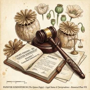 Legal and regulatory considerations surrounding poppy pods and Papaver somniferum.