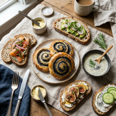 Blue poppy seeds used across baking, salad dressing, and bread garnish applications.