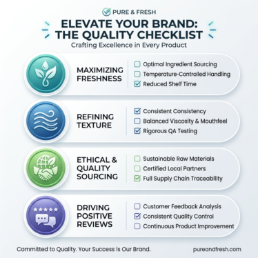 Buying checklist infographic for choosing premium poppy powder.