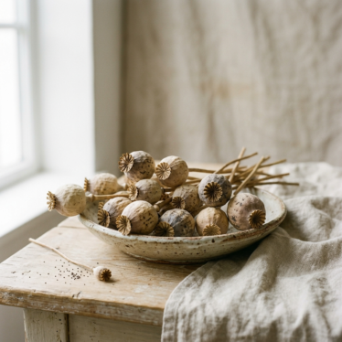 dried poppy pod heads for crafts