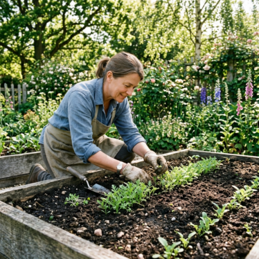 Thinning blue poppy seedlings to grow blue poppies from seed successfully.